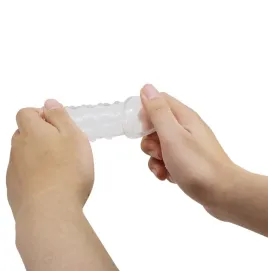 PRETTY LOVE - TIGHT AND VOLUMIZING PENIS SLEEVE TRANSPARENT