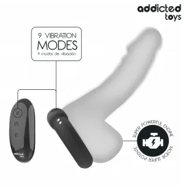 ADDICTED TOYS - ANNEAU PÉNITENTIAIRE VIBRANT À EFFET CHAUFFANT AVEC TÉLÉCOMMANDE