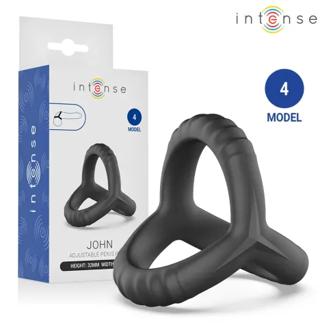 INTENSE - JOHN ADJUSTABLE TRIPLE PENIS RING MODEL 4