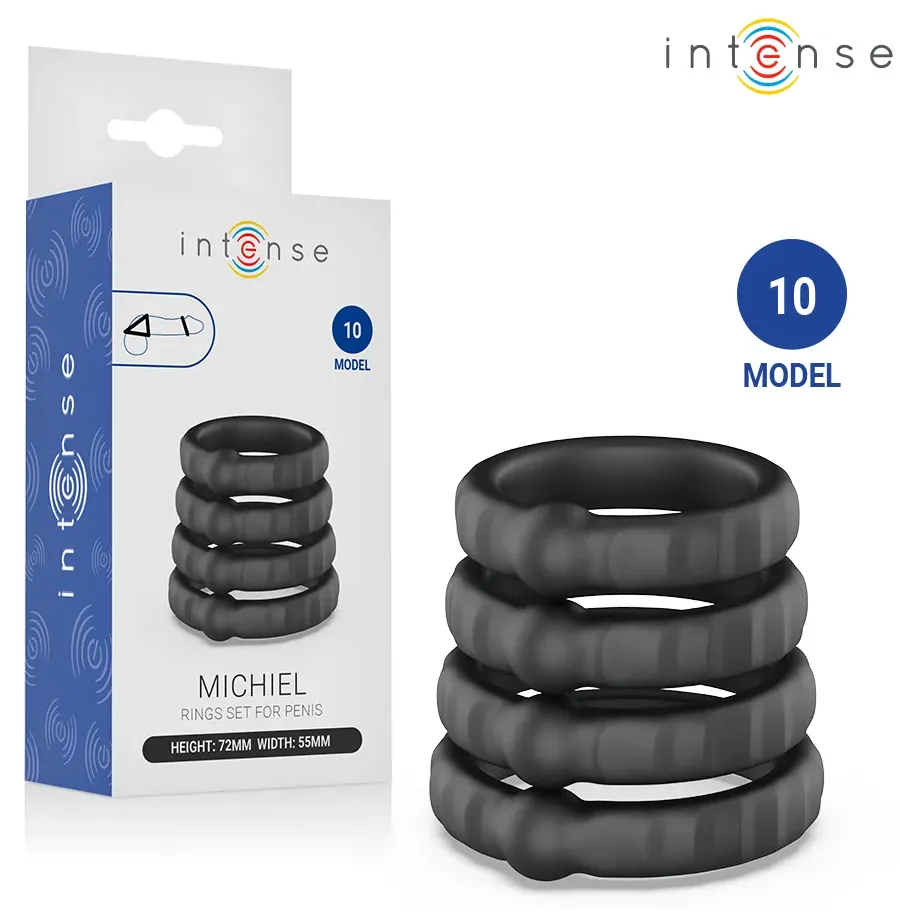 INTENSE - MICHIEL SET OF 4 PENIS RINGS MODEL 10