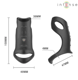 INTENSE - JEROME ANELLO PER PENE VIBRANTE REGOLABILE MODELLO 12