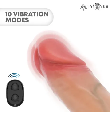 MR INTENSE - ARNOLD L VIBRATOR SILIKON-PENISHÜLLE MIT FERNBEDIENUNG 16 CM -Ø- 4,5 CM