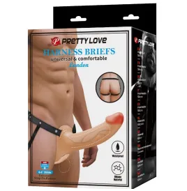 PRETTY LOVE - LANDON LIGHT-SKIN VIBRATING STRAP-ON
