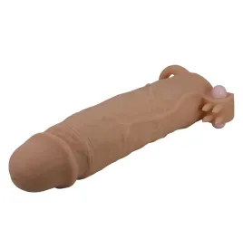 PRETTY LOVE - XERXES PENIS SLEEVE WITH CLITORAL STIMULATOR AND VIBRATION