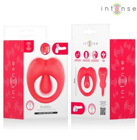 INTENSE - RUSSELL ANILLO VIBRADOR CON ESTIMULACIÓN DE CLÍTORIS ROJO