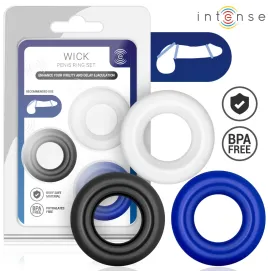 INTENSE - SET DI 3 ANELLI PER PENE WICK, VARI COLORI