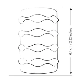 ROMP - MOSH MASTURBADOR MASCULINO TRANSPARENTE CON FUNDA REVERSBLE DE 6 CM