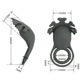 PRETTY LOVE - RECHARGEABLE VIBRATING RING WITH STIMULATOR