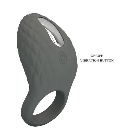 PRETTY LOVE – WIEDERAUFLADBARER, STRUKTURIERTER VIBRATIONSRING MIT STIMULATOR