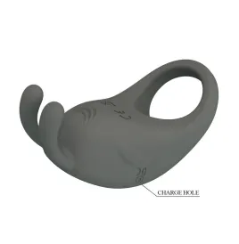 PRETTY LOVE - ANELLO VIBRANTE RICARICABILE CON STIMOLATORE A FORMA DI CONIGLIO