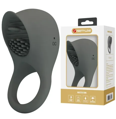 PRETTY LOVE - ANNEAU VIBRANT RECHARGEABLE AVEC STIMULATION ORALE
