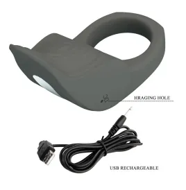 PRETTY LOVE - ANILLO VIBRADOR RECARGABLE SILICONA FLEXIBLE