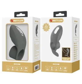 PRETTY LOVE - RECHARGEABLE VIBRATING RING WITH DUAL STIMULATION
