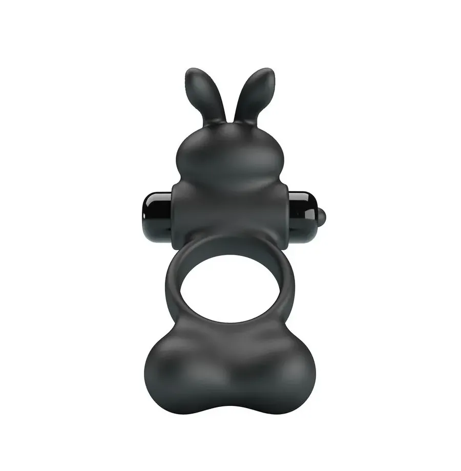 PRETTY LOVE - VIBRATING PENIS RING WITH BUNNY STIMULATOR 10 FUNCTIONS BLACK PRETTY LOVE - VIBRATING PENIS RING WITH BUNNY STIMULATOR 10 FUNCTIONS BLACK