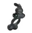 PRETTY LOVE – VIBRIERENDER PENISRING MIT HASE-STIMULATOR, 10 FUNKTIONEN, SCHWARZ PRETTY LOVE – VIBRIERENDER PENISRING MIT HASE-STIMULATOR, 10 FUNKTIONEN, SCHWARZ
