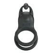 PRETTY LOVE - GOODWIN ANILLO VIBRADOR DOBLE PARA PENE RECARGABLE NEGRO
