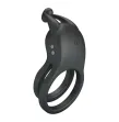 PRETTY LOVE - GOODWIN ANILLO VIBRADOR DOBLE PARA PENE RECARGABLE NEGRO