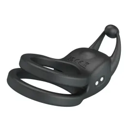 PRETTY LOVE – GOODWIN WIEDERAUFLADBARER DOPPELVIBRIERENDER PENNISRING, SCHWARZ