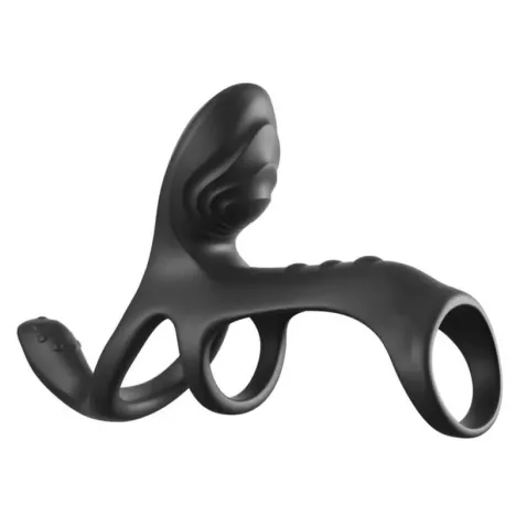 FANTASY C-RINGZ - GABBIA PER COPPIE DEFINITIVA, ANELLO VIBRANTE PER PENE MAX 19,5 CM