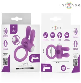 INTENSE - ANELLO VIBRANTE PER PENE LUPPS CON STIMOLAZIONE CLITORIDEA VIOLA