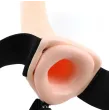 FETISH FANTASY SERIES - 19 CM VIBRIERENDER HOHL-STRAP-ON BRAUN