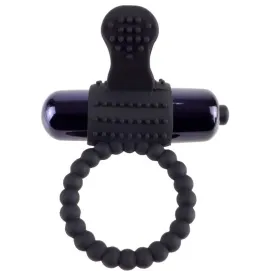 FANTASY C-RINGZ - ANNEAU VIBRANT EN SILICONE NOIR FANTASY C-RING