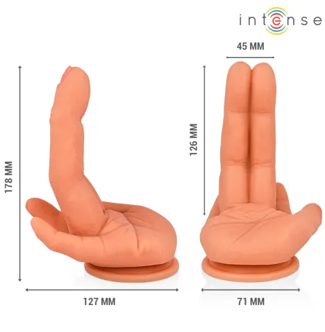 INTENSE - LEELA STIMOLATORE PUNTO G FLESSIBILE MANO 12,6 CM