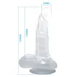 BAILE - DILDO REALISTICO CON VENTOSA E TESTICOLI 16.7 CM TRASPARENTE BAILE - DILDO REALISTICO CON VENTOSA E TESTICOLI 16.7 CM TRASPARENTE