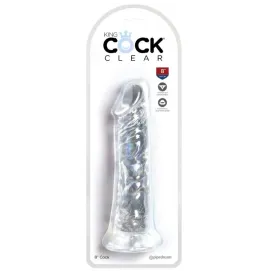 KING COCK - KLARER REALISTISCHER PENIS 19.7 CM TRANSPARENT