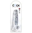 KING COCK - CLEAR REALISTIC PENIS WITH BALLS 16.5 CM TRANSPARENT KING COCK - CLEAR REALISTIC PENIS WITH BALLS 16.5 CM TRANSPARENT