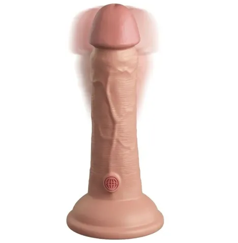 KING COCK - ELITE GODE RÉALISTE VIBRANT and SILICONE 15.2 CM
