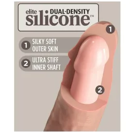 KING COCK - ELITE GODE RÉALISTE VIBRANT and SILICONE 15.2 CM