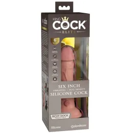 KING COCK - ELITE GODE RÉALISTE VIBRANT and SILICONE 15.2 CM