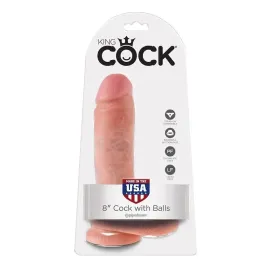 KING COCK - 8 DILDO FLESH CON SFERE 20.3 CM