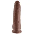 KING COCK - 9 DILDO BRAUN MIT EIER 22.9 CM KING COCK - 9 DILDO BRAUN MIT EIER 22.9 CM