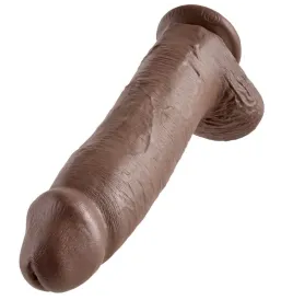 KING COCK - PENE REALÍSTICO MARRÓN 30.48 CM
