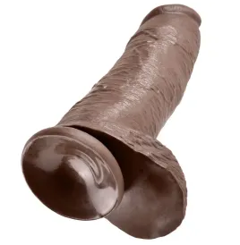 KING COCK - PENE REALÍSTICO MARRÓN 30.48 CM