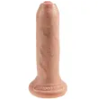 KING COCK - REALISTISCHER DILDO UNGESCHNITTENES FLEISCH 15 CM