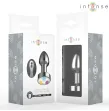 INTENSE - VIBRATING METAL ANAL PLUG WITH LED LIGHTS AND REMOTE CONTROL - SIZE S INTENSE - VIBRATING METAL ANAL PLUG WITH LED LIGHTS AND REMOTE CONTROL - SIZE S