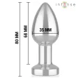 INTENSE - PLUG ANAL TALLA S DE METAL VIBRADOR CON LUCES LED MULTICOLOR Y CONTROL REMOTO INTENSE - PLUG ANAL TALLA S DE METAL VIBRADOR CON LUCES LED MULTICOLOR Y CONTROL REMOTO