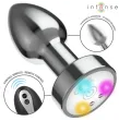 INTENSE - PLUG ANAL VIBRANT EN MÉTAL AVEC LUMIÈRES LED ET TÉLÉCOMMANDE - TAILLE M INTENSE - PLUG ANAL VIBRANT EN MÉTAL AVEC LUMIÈRES LED ET TÉLÉCOMMANDE - TAILLE M