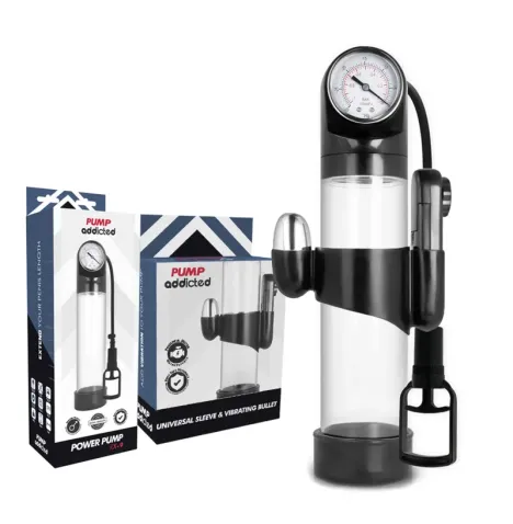 PUMP ADDICTED - POMPE DÉRECTION TRANSPARENTE RX9 AVEC VIBROMASSEUR