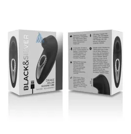 BLACKandSILVER - DRAKE DELUXE SUCKING VIBE RICARICABILE IN SILICONE NERO
