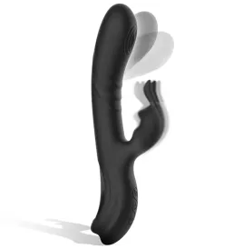 BLACKandSILVER - STIMULATEUR DE LAPIN EN SILICONE RECHARGEABLE JAMIE NOIR