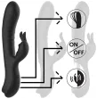 BLACKandSILVER - STIMULATEUR DE LAPIN EN SILICONE RECHARGEABLE JAMIE NOIR BLACKandSILVER - STIMULATEUR DE LAPIN EN SILICONE RECHARGEABLE JAMIE NOIR