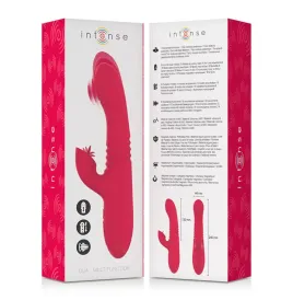 INTENSE - VIBRATORE MULTIFUNZIONE RICARICABILE UP and DOWN DUA CON LINGUA ROSSA
