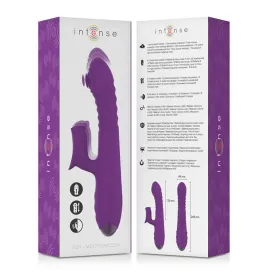INTENSE - IGGY MULTIFUNKTIONS-WIEDERAUFLADBARER VIBRATOR UP and DOWN MIT KLITORELSTIMULATOR LILA
