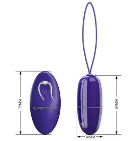 PRETTY LOVE - SELKIE YOUTH MINI VIBRATING EGG VIOLET REMOTE CONTROL