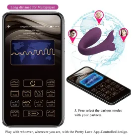 PRETTY LOVE - APP JAYLEEN VIBRATOR TELECOMANDO VIOLA