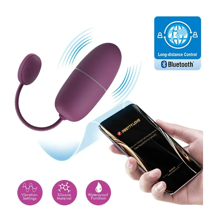 PRETTY LOVE - NYMPH VIBRATING EGG APP CONTROLLED LILA PRETTY LOVE - NYMPH VIBRATING EGG APP CONTROLLED LILA